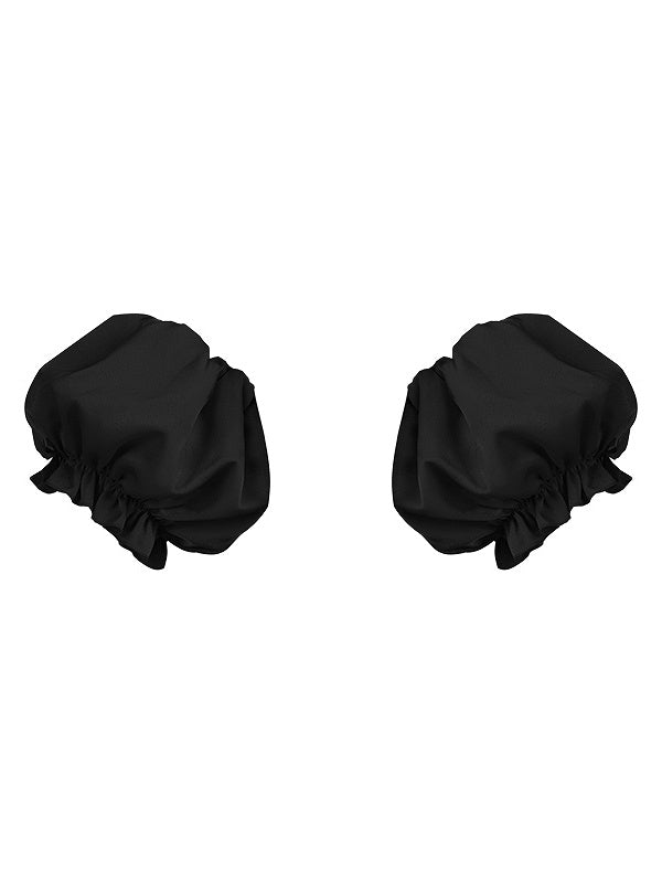 Red Puff Sleeves / Black