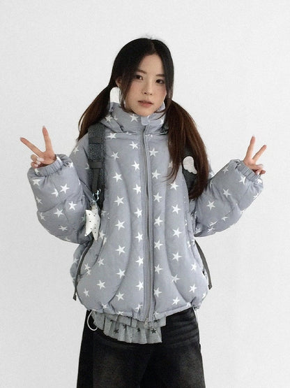 Veste Grise à Capuche Quotidienne - Kawaii avec Capuche Amovible