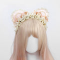 Lace Ear and Details Sweet with KC Lolita Pink/Green/Brown Bear Bow