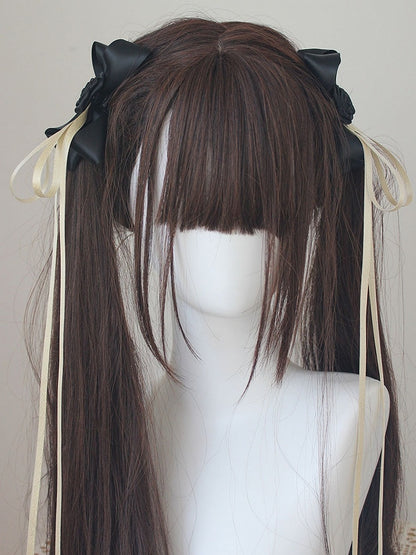 Bowknot Details Roses Design Hair Clips