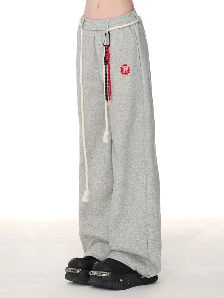 Schnitt Blau/Grau/Rot Weite Beinhose Dunkel