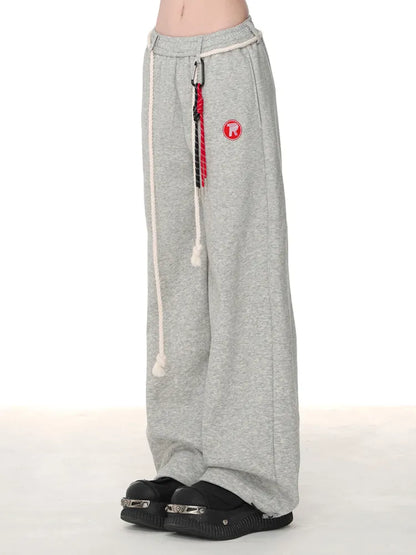 Schnitt Blau/Grau/Rot Weite Beinhose Dunkel