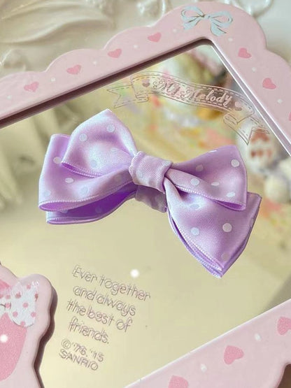 10 Farben Bowknot Haarspange Muster Polka-Dot Optionen