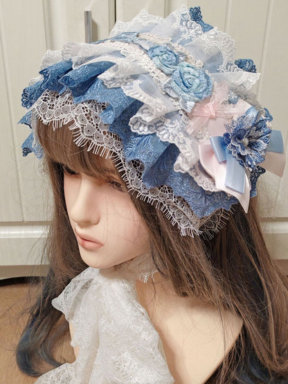 Options Floral Bowknot Hairband Lace Color 2 Lolita