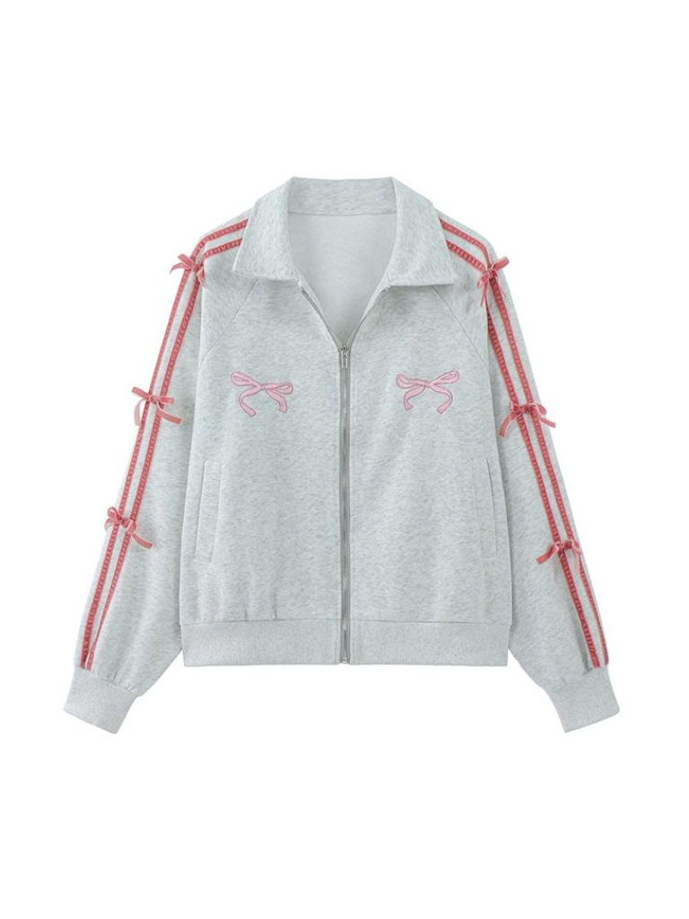 リボンアームスカートカジュアル+ジャケットタイト