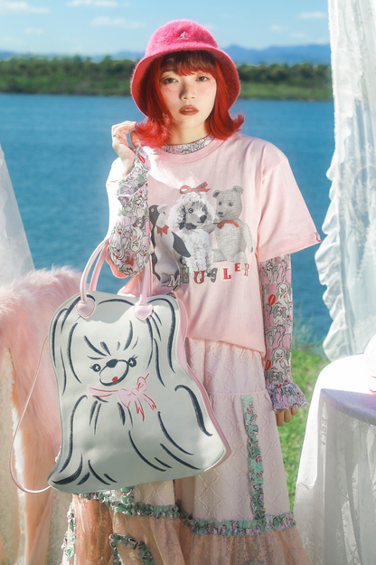 クマペンギンコラージュヴィンテージTシャツ