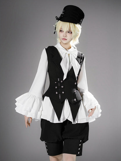 Black Ouji Lolita High Waist Knickerbockers Shorts - Princess Chronicles