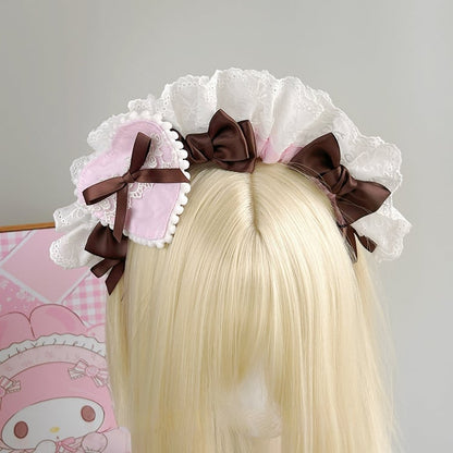 Brooch Heart Bowknot Sweet Detachable With Style Cute KC