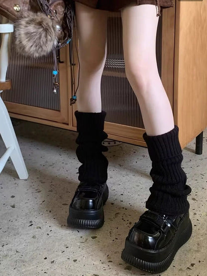 Minimalist Knit Leg Warmers - Xi Shang Mei Shao