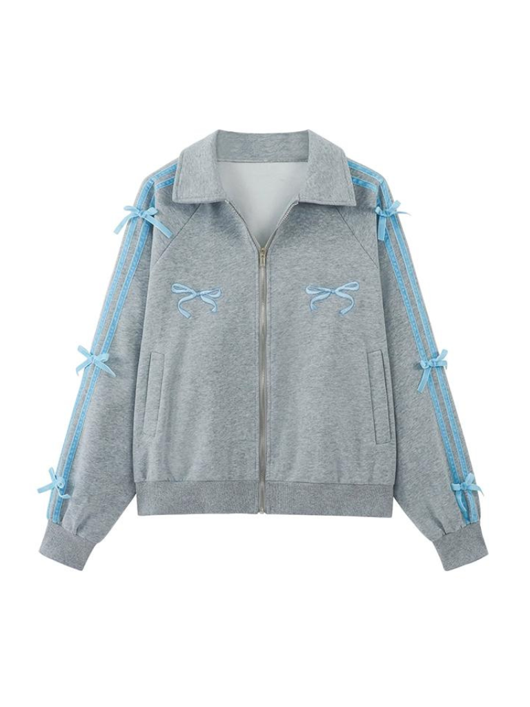 リボンアームスカートカジュアル+ジャケットタイト