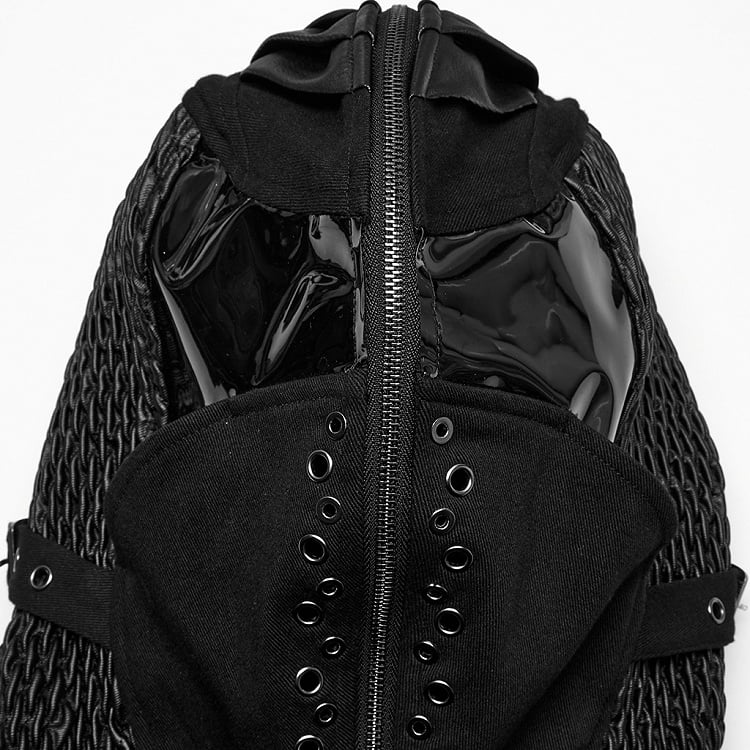 Coat Black Weird Men's Punk