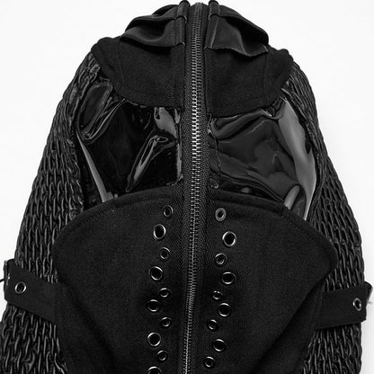 Coat Black Weird Men's Punk