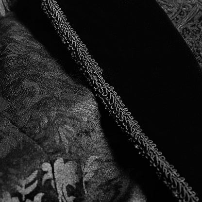 Jacket Sleeveless Black Pieces Swallow Tail Men's Fake Two