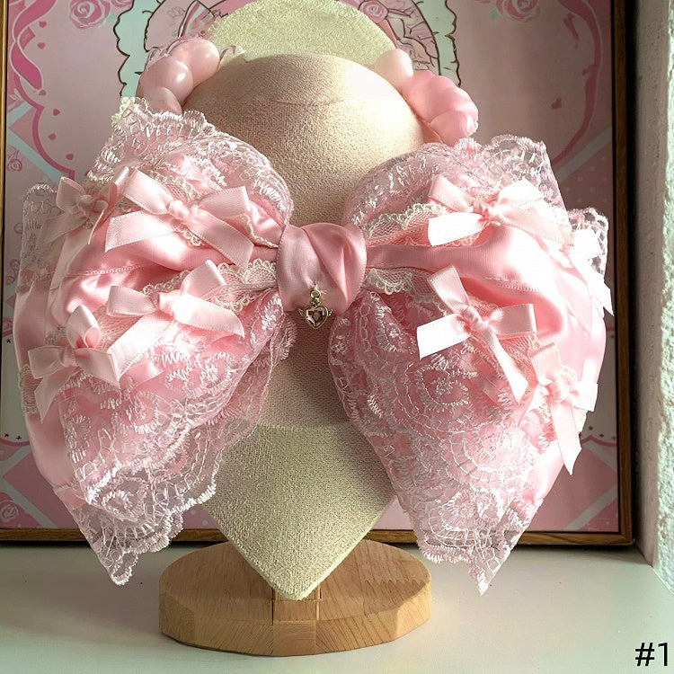 Color Lace Available Oversized Bowknot Inspired Dreamy Options KC - Doll 2 Princess