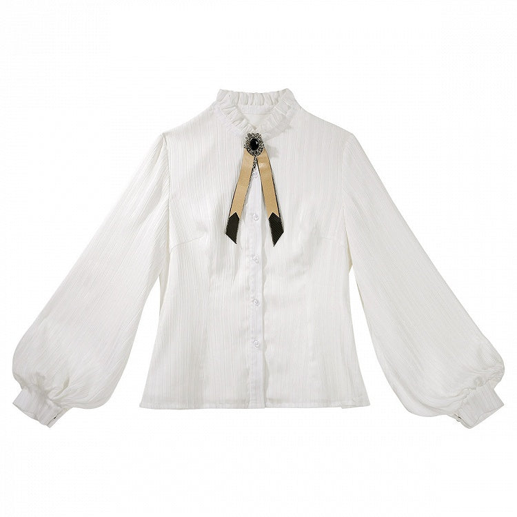 Lolita Skirt Dark Fashion Academia Print Coat Dragon Cape White Gothic Blouse Hooded +