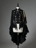 Fashion Black Sleeves Outfit Top Lolita - Long Knight + Ouji