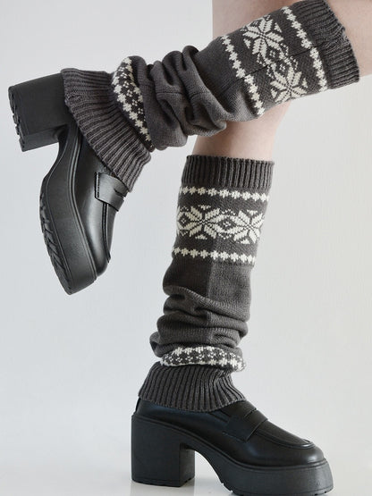 5 Warm Warmers Leg Knitted Colors Patterned