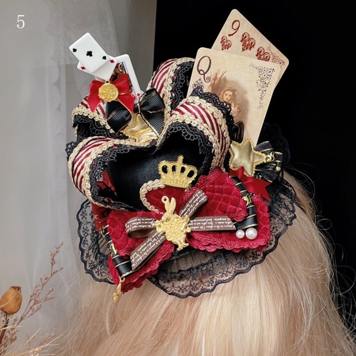 Alice im Wunderland Hut 6 Vibes Poker Optionen Krone Mini dekoriert