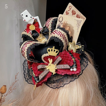 Alice im Wunderland Hut 6 Vibes Poker Optionen Krone Mini dekoriert