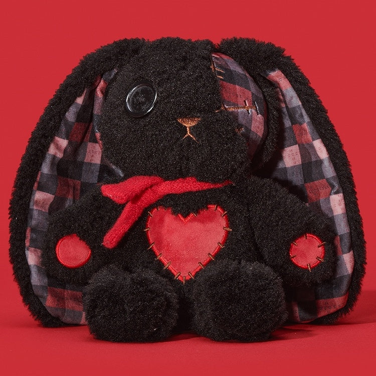 Canvas A Bunny Bag Guro Kawaii with Black Plush