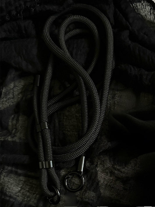 Strap Crossbody Black Gothic