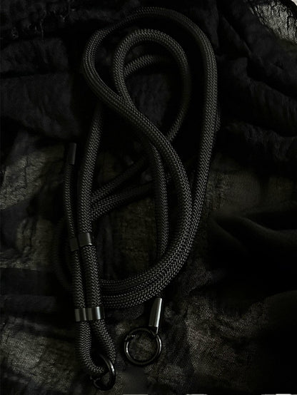 Crossbody Black Gothic Strap