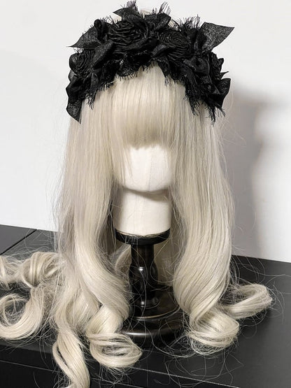 Flower Lolita 7 Lace with – Accents Feather-like KC Bowknots Options and Color