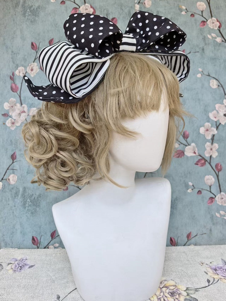 Pink & Black Bowknot KC with Poodle Patch - Infanta