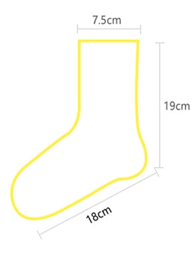 Socken mit Perlenschleifen Weiß/Apricot/Schwarz/Grau
