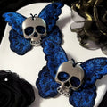 Reaper 5 – Options Haarspange Knochenfarbe Halloween Schmetterling