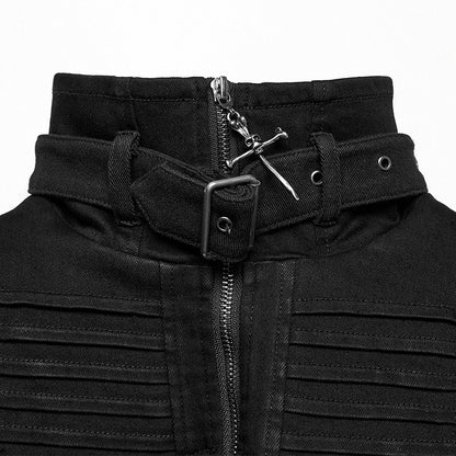 Ultra Vest Short Black Punk Men's Denim