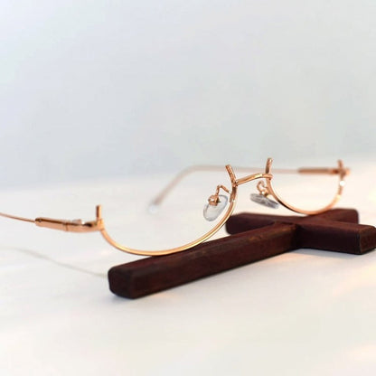 Eyeglasses Gold Frame Steampunk