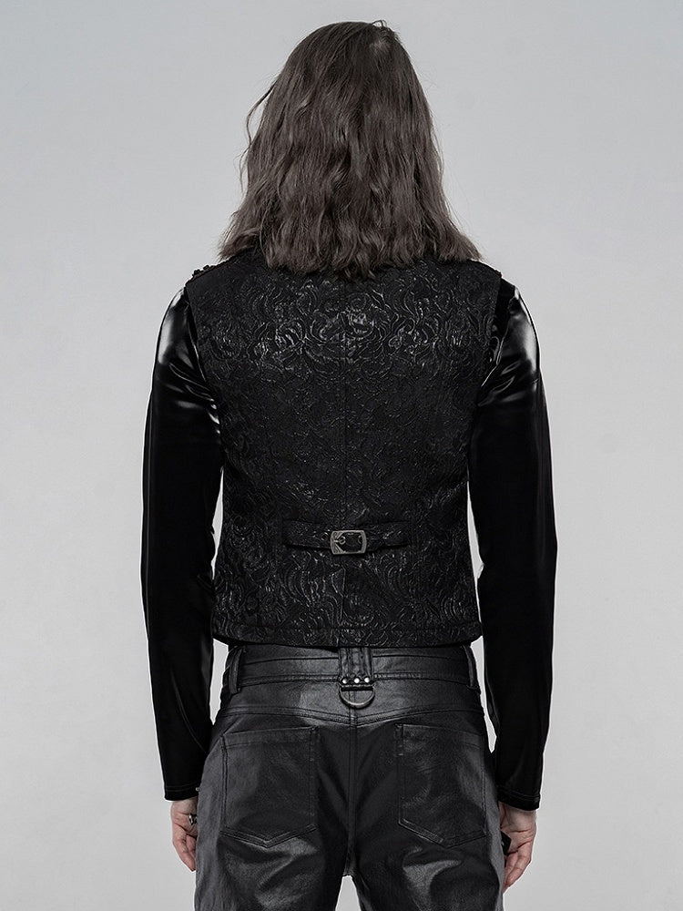 Black Gothic Men's Red Gorgeous Vest