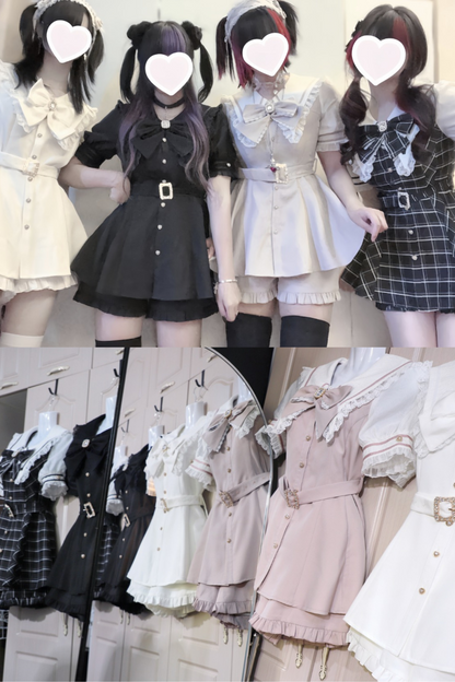 Reservations Sweet Shorts Top Ruffle Sailor + Dark