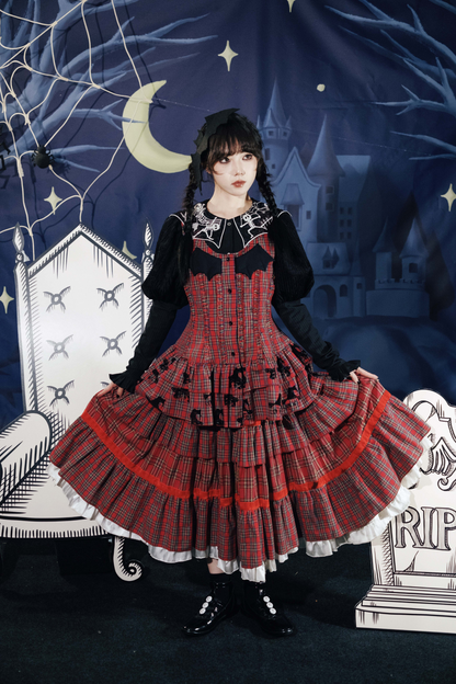 ドラキュラチェックノースリーブトップス