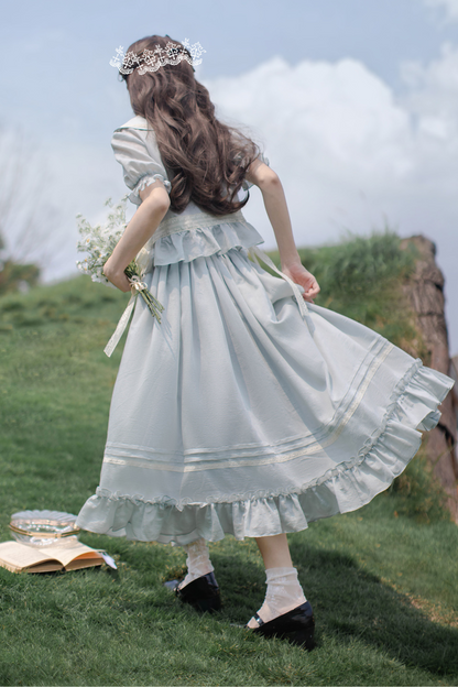 Kragen Französisches Kleid Ice Retro Big