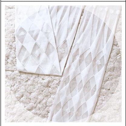 ブラック/ホワイト サーカス ダイヤモンド柄 タイツ