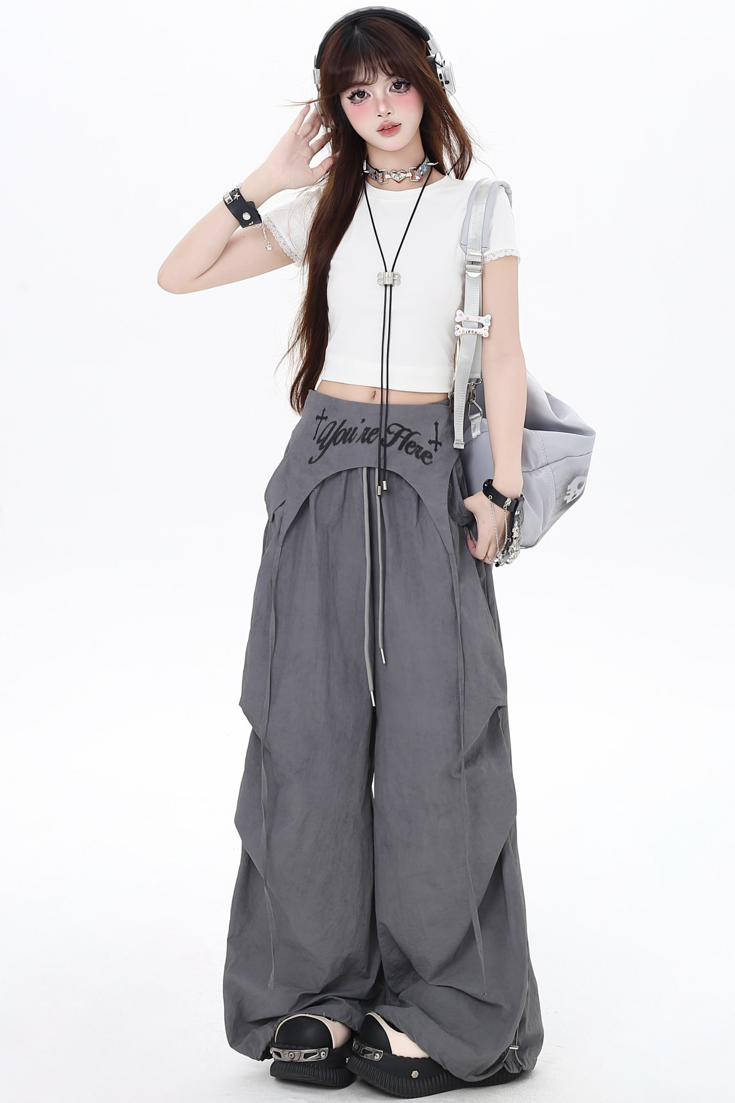 カジュアルパンツ ガールズ ハイスパイスウエスト