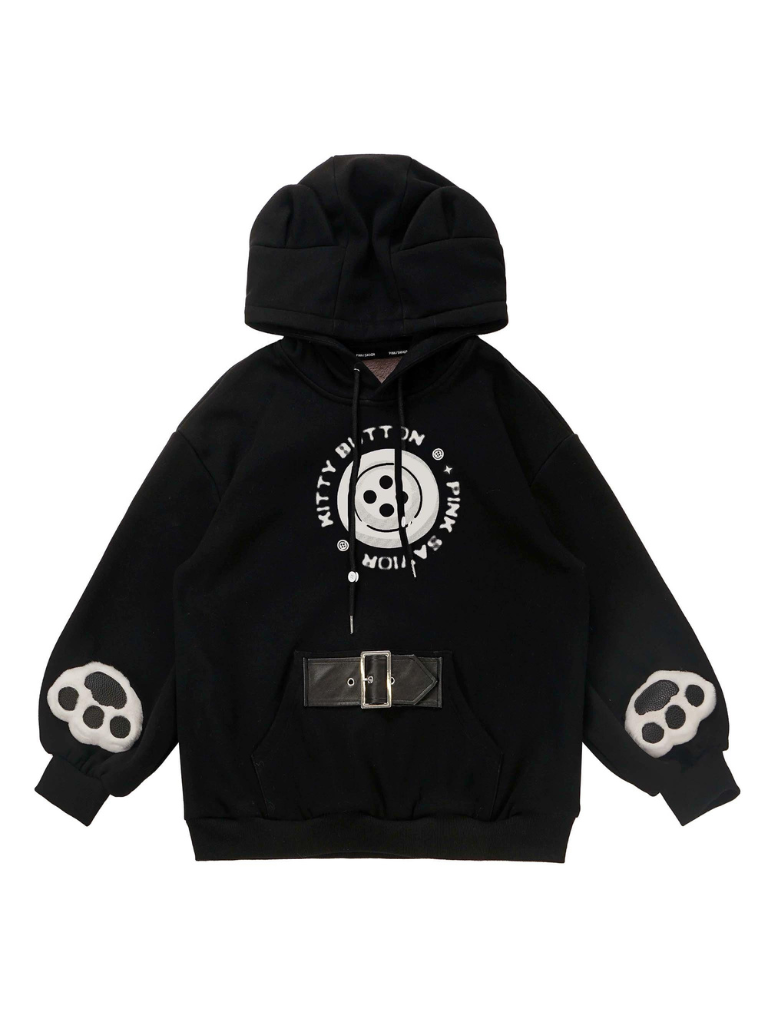 Plash Schwarzer Anzug mit langem Rock und Schweißband