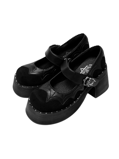 Goth Spider Shoes Dark Platform Subculture