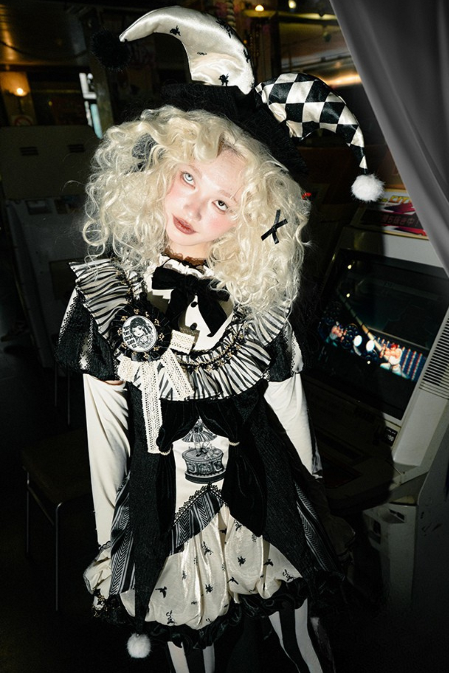 Weird Circus Lolita Set Pierrot Dark