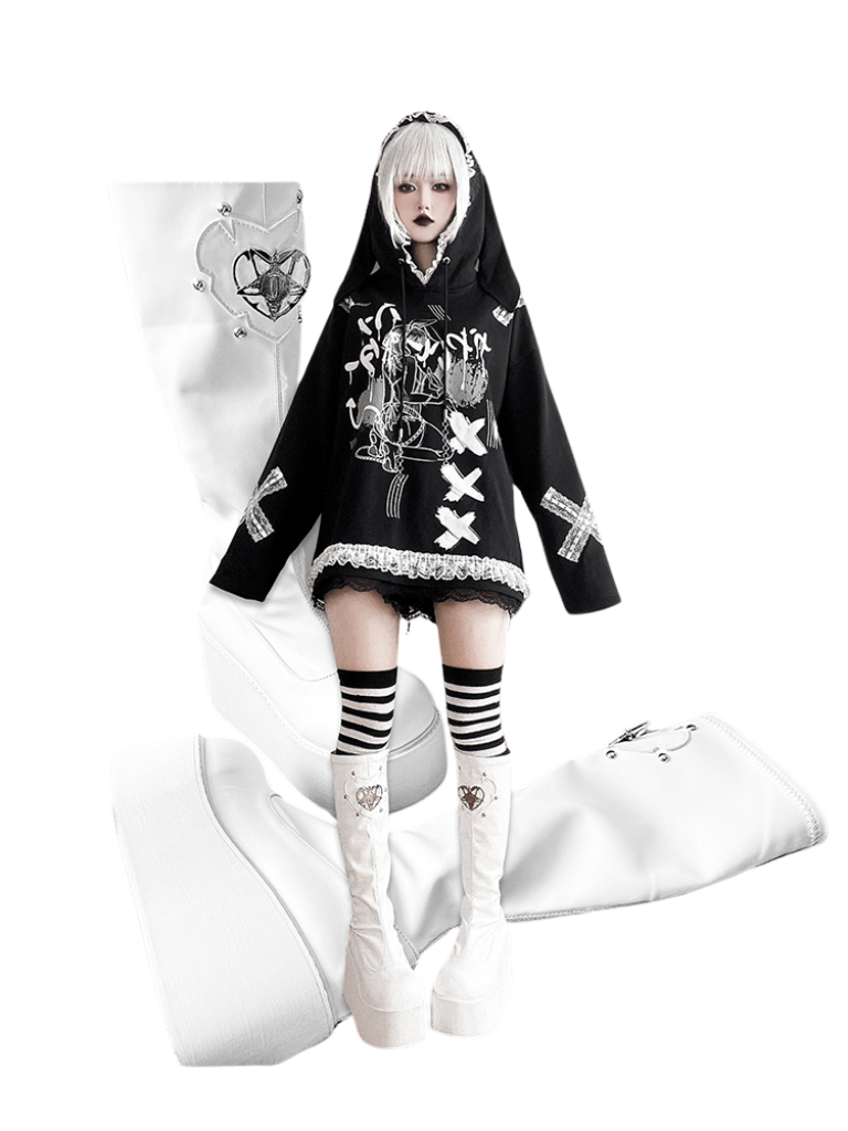 Sauron's Boots Eye Punk Round Platform Toe