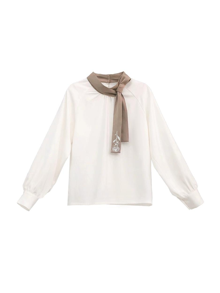 Kurzer Rockanzug + Hemd mit Rosenkaromuster + Retro-Krawattenbrosche + Schleife, französische Jacke mit Schnürung