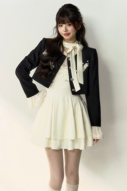 ショート丈フレンチシックジャケット