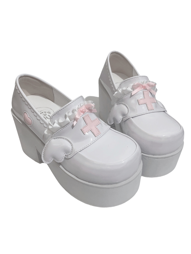 Kaikai Shoes Angel Lace Platform Medical