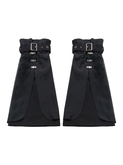 スリムな黒のチャイナスーツ、新しいホワイトデザインのウエスト