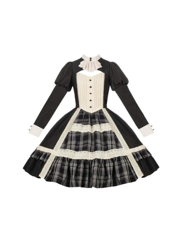 Night Check Elegant White Short + Dress Cape