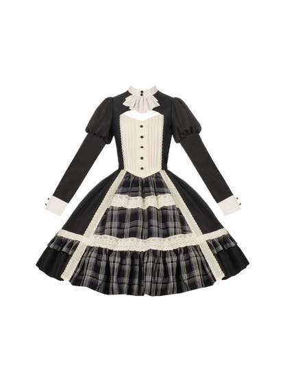 Night Check Elegant White Short + Dress Cape