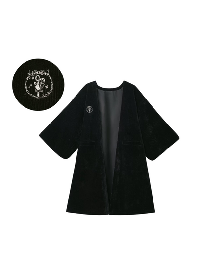 Rose Weave Suspender + Innershirt Feather + White Dress Poem Corsage + Red Ruffle Ruffle Retro Rose Jacket