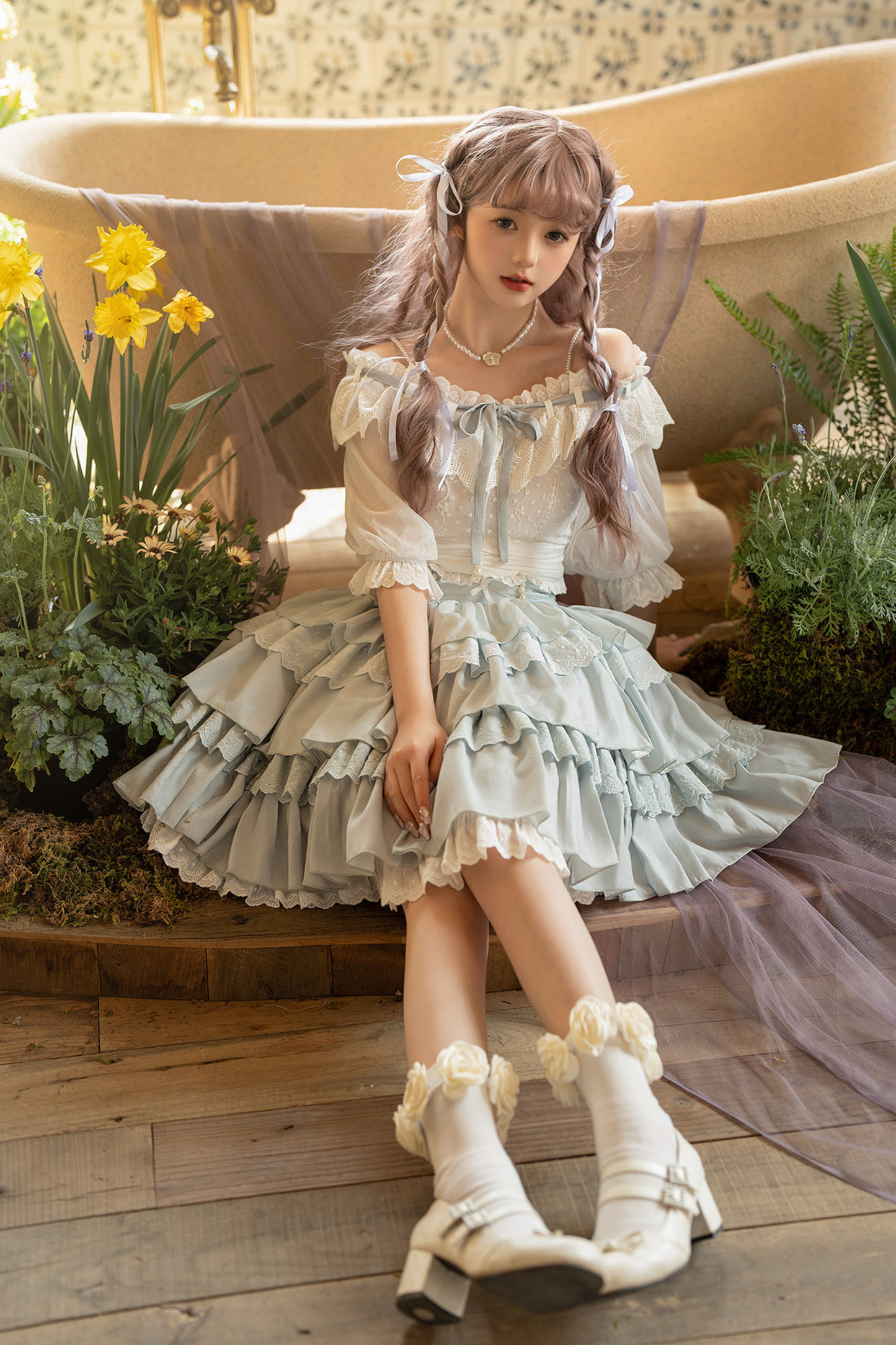 スカートトップ 甘くてかわいい デイリードール + ロリータ